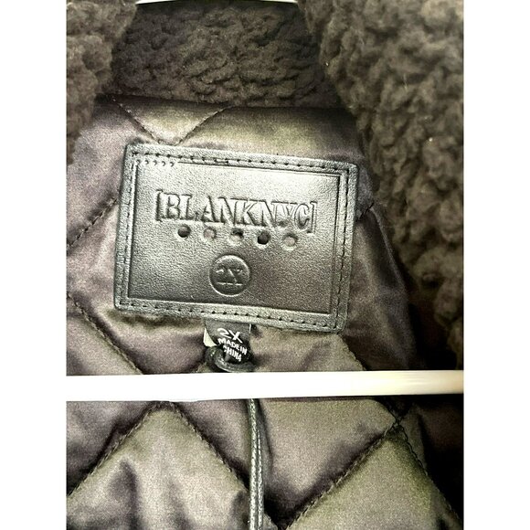 Revolve X Blank NYC Sherpa Fleece Bomber Jacket Size 2X NWT - Picture 8 of 10